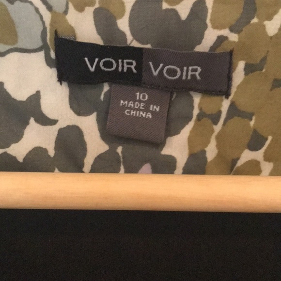 Voir Voir Sheer Floral A-line Dress Sz 10 - Picture 5 of 8